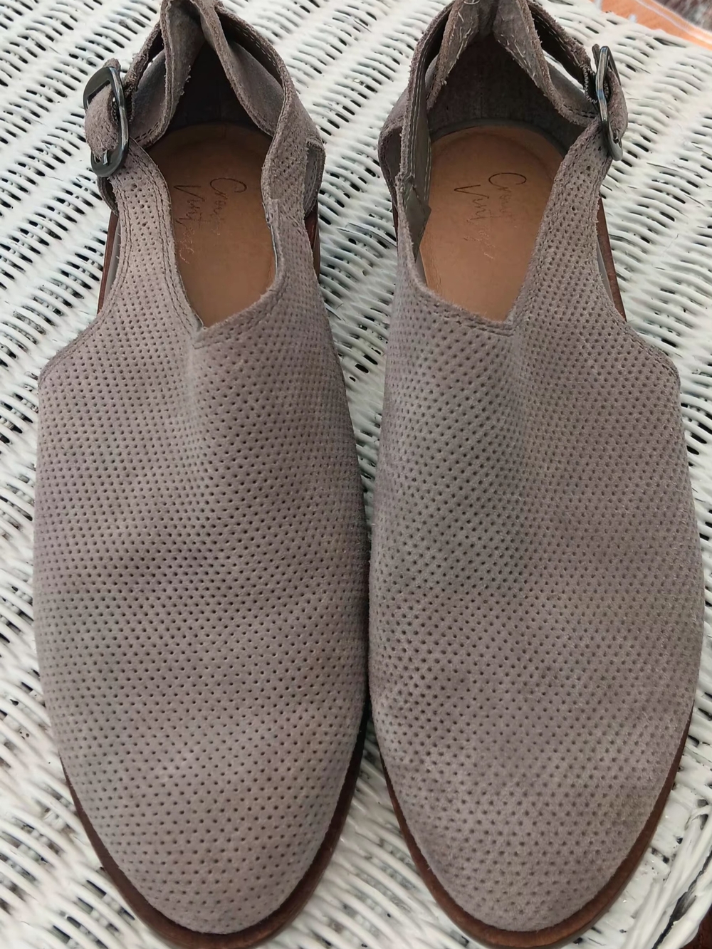 Crown Vintage Slingback Flats - Taupe